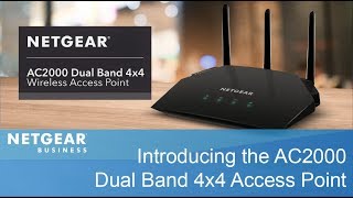 Introducing the NETGEAR AC2000 Dual Band 4x4 Wireless Access Point  WAC124 [upl. by Arihay914]