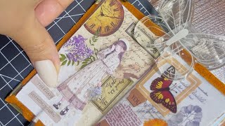 mini journaling  scrapbook asmr  collage [upl. by Aihsyn]