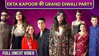 UNCUT  Ekta Kapoor Grand StarStudded Diwali Party 2023  Shilpa Shetty Karan Johar Kriti Sanon [upl. by Eldreeda352]