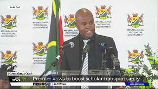 Mpumalanga Crash  Premier vows to boost scholar transport safety [upl. by Nirda]