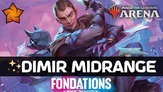 🔵⚫️ DIMIR MIDRANGE BO3  Foundations  MTGFoundations  MTG Arena  Magic The Gathering [upl. by Rosamund824]