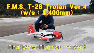 15 FMS T28 Trojan Ver7  Final Demoflight as the Ver4 [upl. by Dinnie]