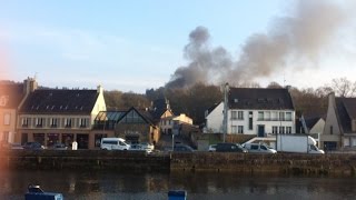 Incendie à Landerneau ce samedi 12 mars [upl. by Ellie]