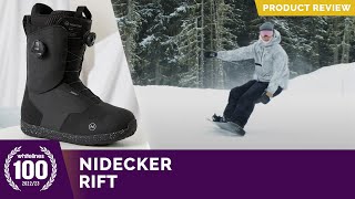 Nidecker Rift 2023 Snowboard Boot Review [upl. by O'Neil635]