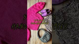 How I’d style my newly finished pink handknit jumper 💞 [upl. by Zia842]