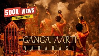 FULL GANGA AARTI VARANASI  BANARAS GHAT AARTI  Holy River Ganges Hindu Worship Ritual [upl. by Angele]