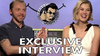 Simon Pegg and Rosamund Pike Interview  Hector and the Search for Happiness 2014 Comedy Movie HD [upl. by Godwin890]