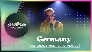 Malik Harris  Rockstars  Germany 🇩🇪  National Final Performance  Eurovision 2022 [upl. by Hanikas642]