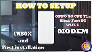 OPPO 5G CPE T1a  Unbox [upl. by Aibar]