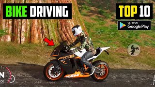 10 Best Bike Racing Games on Android games [upl. by Yelrihs]