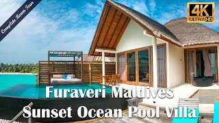 Furaveri Island Resort amp Spa Maldives  Sunset Ocean Pool Villa [upl. by Noryb962]