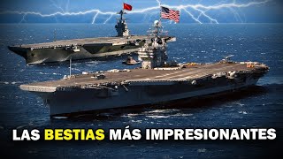 Los PORTAAVIONES más PODEROSOS de EEUU Rusia y China [upl. by Hayikat578]