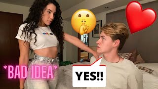 Saying YES To My Girlfriend For 24 HOURS BAD IDEA  Andrea amp Lewis [upl. by Arrahs]