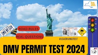 New York DMV Written Test 2024  DMV Practice Test NY 2024  NY Practice Permit Test  NEW YORK [upl. by Ennaear]