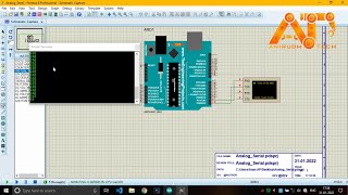 Arduino Analog read serial from Potentiometer in Proteus [upl. by Rehtul]