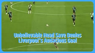 Dominik Szoboszlai denied audacious Liverpool goal by Leicester goalkeepers HEAD save [upl. by Javier464]