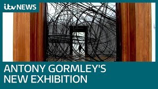 Sir Antony Gormley pushes boundaries of art with eccentric new exhibition  ITV News [upl. by Joyce]