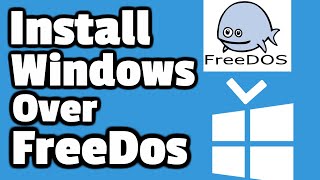 How To Install Windows Over FreeDos Computers  EASY [upl. by Selhorst]