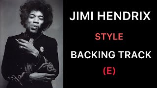 Jimi Hendrix Style Backing Track E [upl. by Gib]