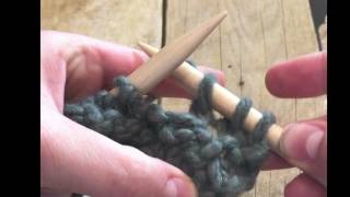 Knitting a 5 to 1 stitch decrease [upl. by Middlesworth]