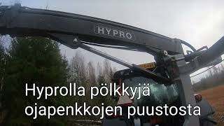 Pellon ojan pientareilta energiapuuta Hyprolla [upl. by Jenei609]