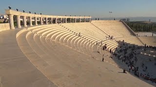 Iraqs Sulaymaniyah holds culture fest at theater built in the style of Romes Colosseum [upl. by Ruddie194]