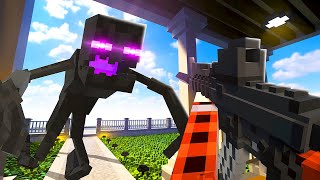 Mutant ENDERMAN Raids My House  Teardown Mods Gameplay [upl. by Zined36]