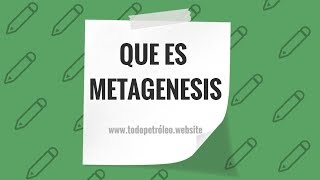 Que es METAGENESIS [upl. by Nahpets]