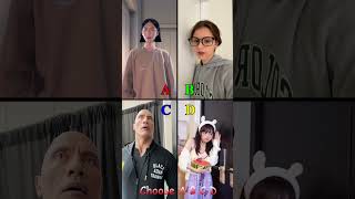 You Choose ABC or D abcd duet reaction funny kikakim ytshorts ytshortsvideo 4comedy funny [upl. by Anastos]