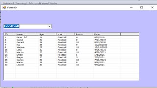 Visual Basicnet tutorial filter data in listview using ComboBox in sql server [upl. by Richman]