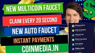 New Multicoin Crypto Faucet  Claim Every 20 Second  NEW AUTO Faucet  Claim LTC BNB ETH SOL🤑 [upl. by Halverson585]