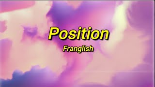 Franglish  Position sped uptiktok Paroles  je réfléchis jy pense jy pense [upl. by Ahsiena]