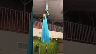 Beginner Aerial Silk Drop [upl. by Kremer402]