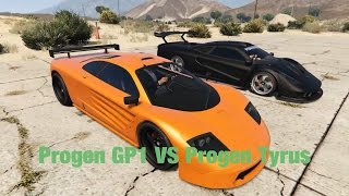 GTA 5 Online  Progen GP1 VS Tyrus Dragrace [upl. by Noirod]