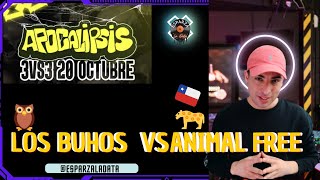 REACCIÓN TOTAL BATALLÓN  LOS BUHOS🦉VS🐆ANIMAL FREE Preliminares  Rg Apocalisis freestylerap chile [upl. by Kcirdle]