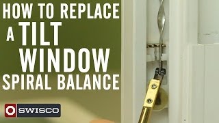 How to Replace a Tilt Window Spiral Balance [upl. by Sisak]