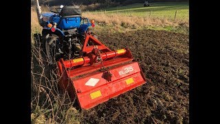 ISEKI 2140 4WD Compact Tractor with KUHN Rotavator 18 HP EXCELLENT CONDITION [upl. by Chuu]