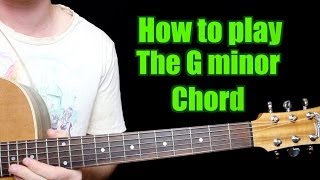 How to Play  G minor Chord Guitar [upl. by Aprile188]