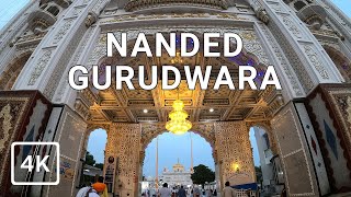 Nanded Gurudwara Walking Tour 4K Hazur Sahib Nanded [upl. by Jamima243]