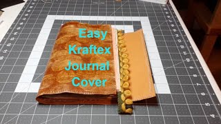 Kraftex  How to make a gorgeous faux leather Junk Journal cover [upl. by Alledi383]