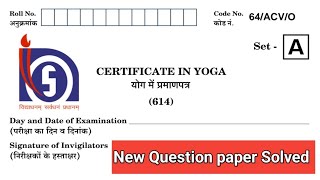 Nios yoga 614 question paper। nios 10th yoga important questions। new syllabus। important chapter [upl. by Riocard]