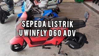 Tampilan Sporty Design Pertama di Indonesia Sepeda Listrik UWinfly D60 ADV  Fitur dan Spesifikasi [upl. by Jonis150]