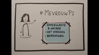 Omtrek en oppervlakte het verschil en berekenen  Wiskunde uitleg vmbo [upl. by Ledarf]