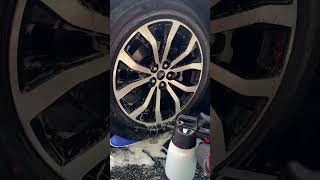 Satisfying ASMR Car Wheel Cleaning🧼 foryou carcleaning detailing asmr satisfying fyp [upl. by Araet]