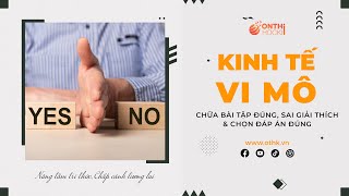 KINH TẾ VI MÔ  Chữa bài tập cung cầu phần đúng sai giải thích và chọn đáp án đúng  TT OTHK [upl. by Valencia]