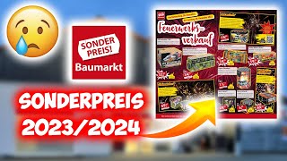 RIESEN ENTTÄUSCHUNG😓 SONDERPREIS BAUMARKT SILVESTER FEUERWERK PROSPEKT 202324 [upl. by Nothgiel]