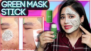 Viral Green Mask Stick🙀 Does this Green mask stick Works 🤮Ronak Qureshi [upl. by Innob]