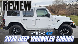 Jeep Wrangler 2024 4xe Sahara Review  Changes For 2024 [upl. by Nerrual]