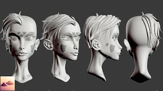 Character Sculpting in Nomad Sculpt Time lapse [upl. by Dallon678]