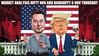 TRUMP  USA President  Market Analysis for Thursday  Nifty and Bank Nifty Analysis  07 Nov [upl. by Bywoods]